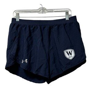 Under‎ Armour Heat Gear Loose Shorts Women’s Size Med Blue Running Sporty Active